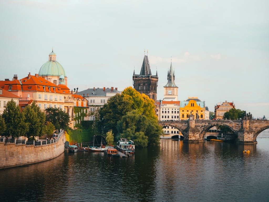 Prague in the evening